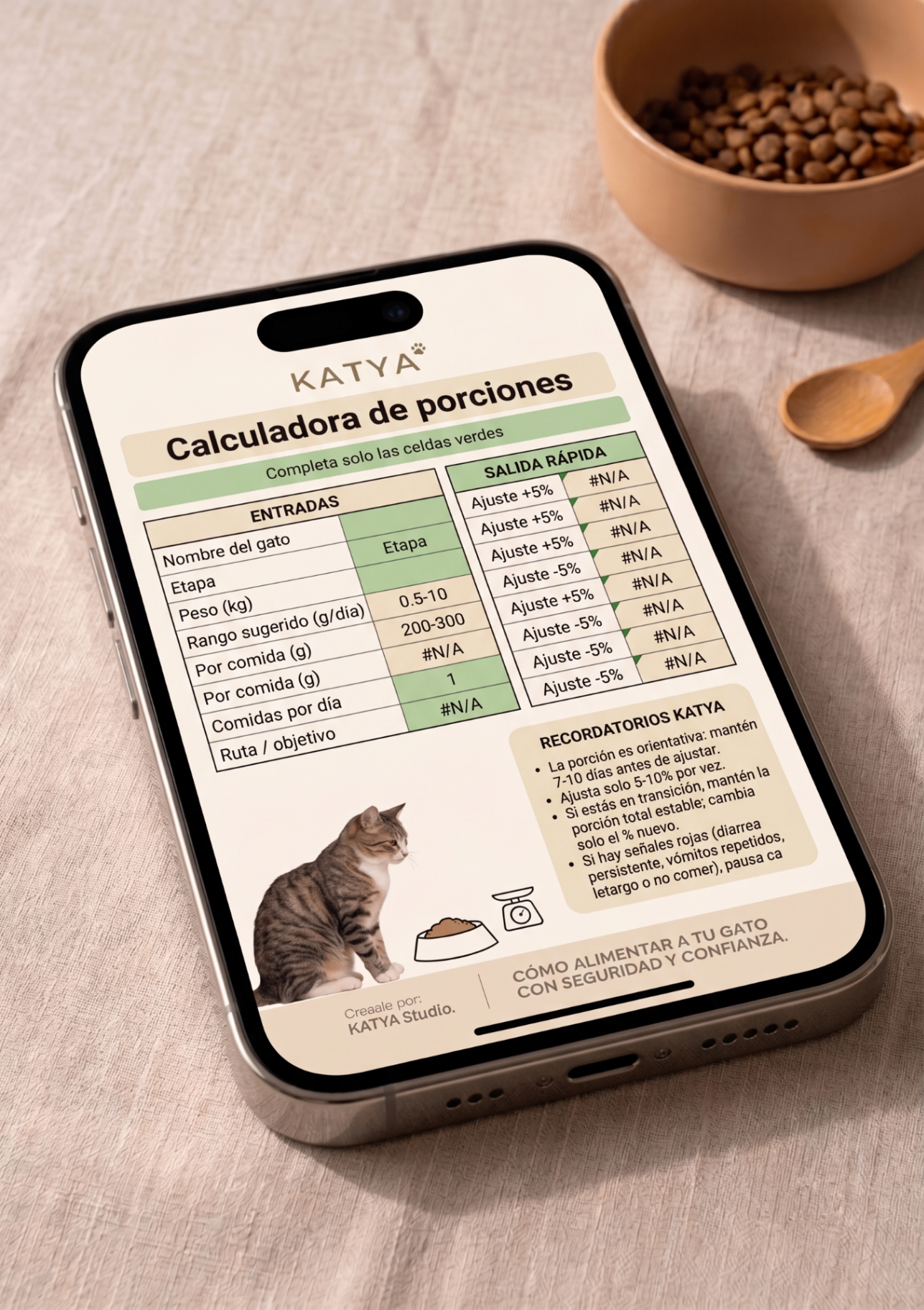Calculadora de Porciones KATYA